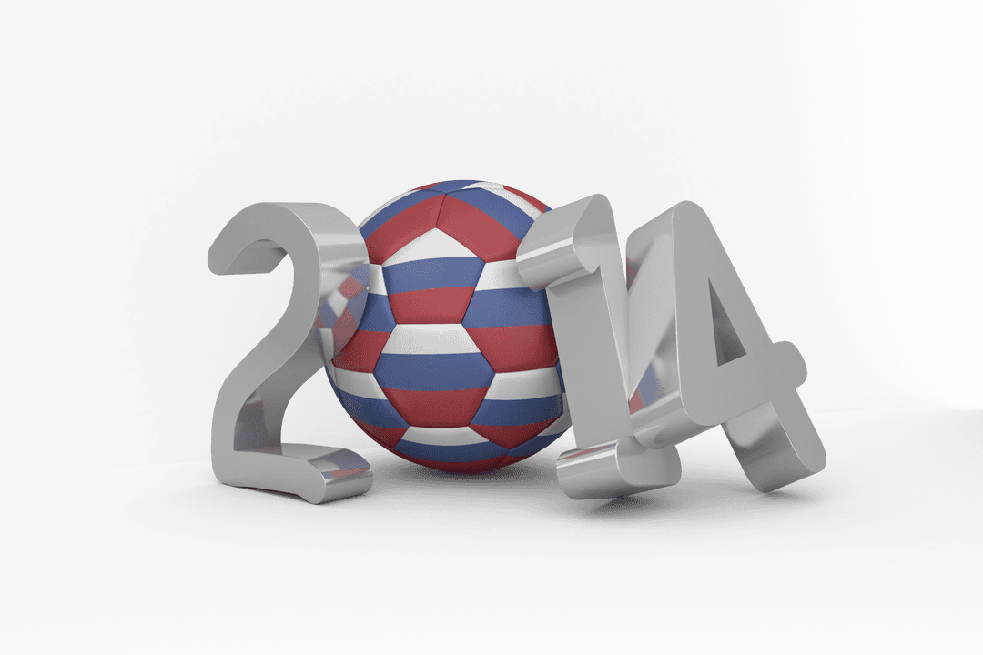 2014 Transparent Design with Soccer Ball Symbol