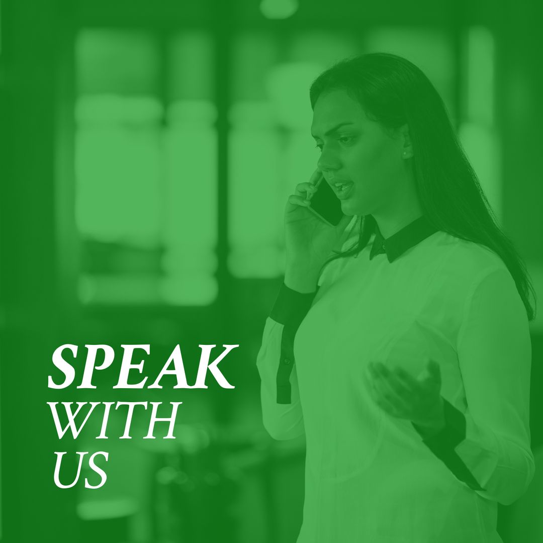 Counselor Offering Phone Consultation in Office Environment