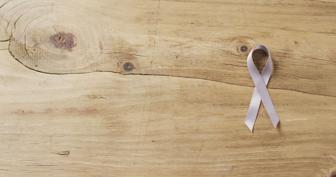 Image of white lung cancer ribbon on wooden background - Free Images, Stock Photos and Pictures on Pikwizard.com