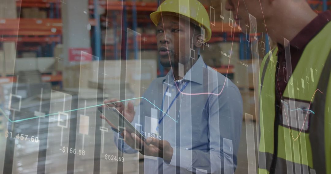 Diverse Workers Analyzing Statistical Data in Warehouse