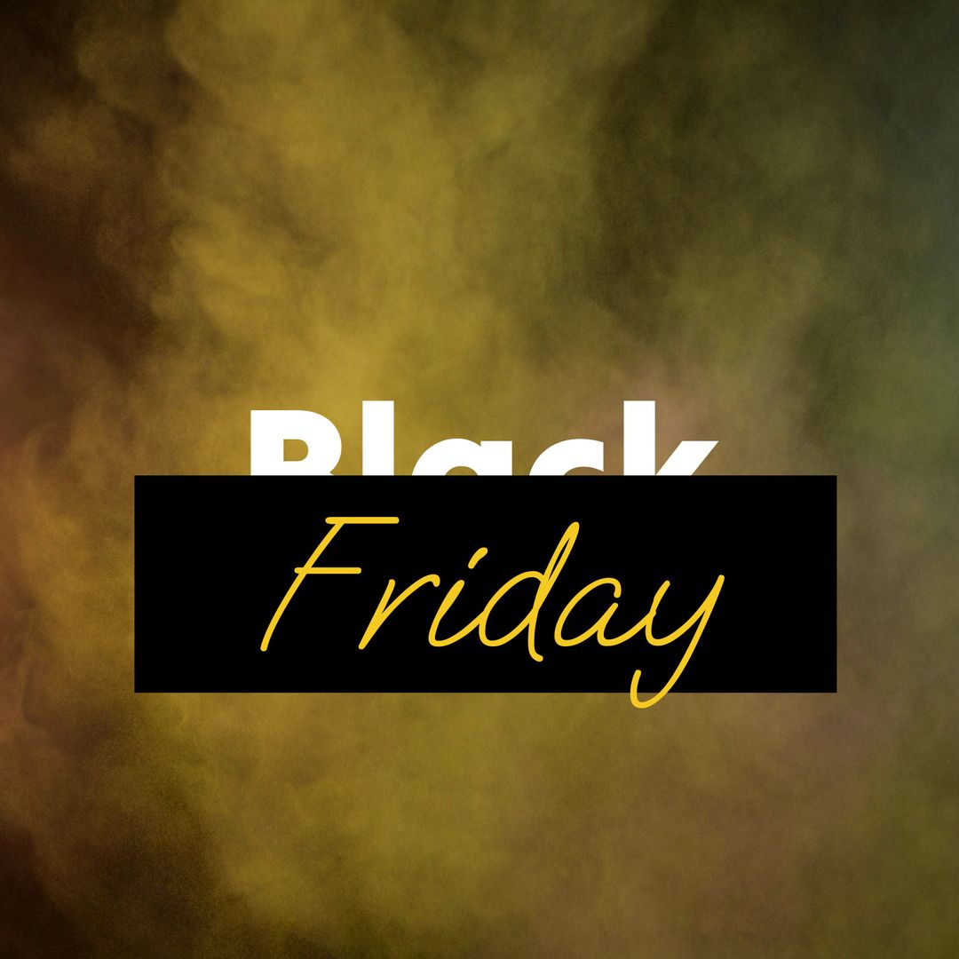 Black Friday Sale Concept with Smoky Background
