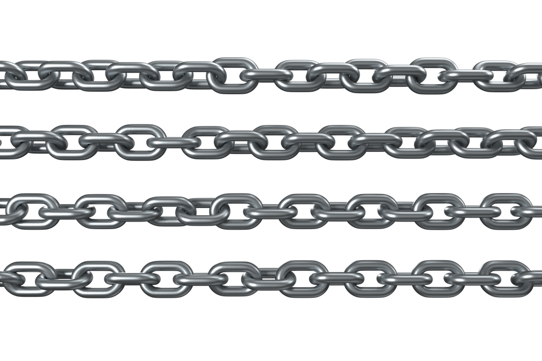 3D Silver Metal Chains on Transparent Background - Download Free Stock Images Pikwizard.com