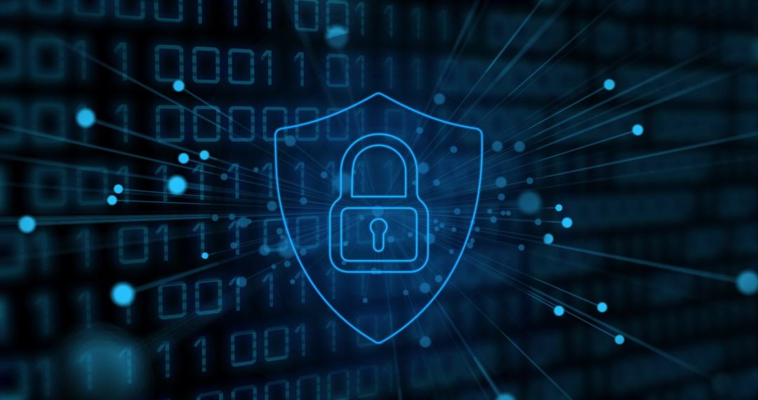 Digital Security Lock Illustrating Data Protection Concept