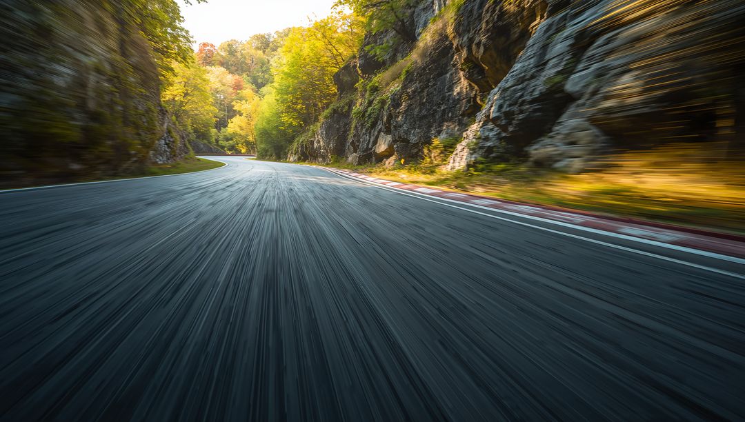Mountain Roadway Autofocus Adventure