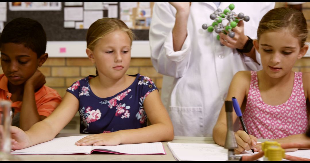 Elementary Students Engaged in Science Class with Teacher - Free Images, Stock Photos and Pictures on Pikwizard.com