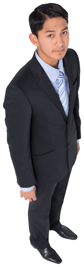 Transparent Isolated Biracial Businessman with Professional Appearance