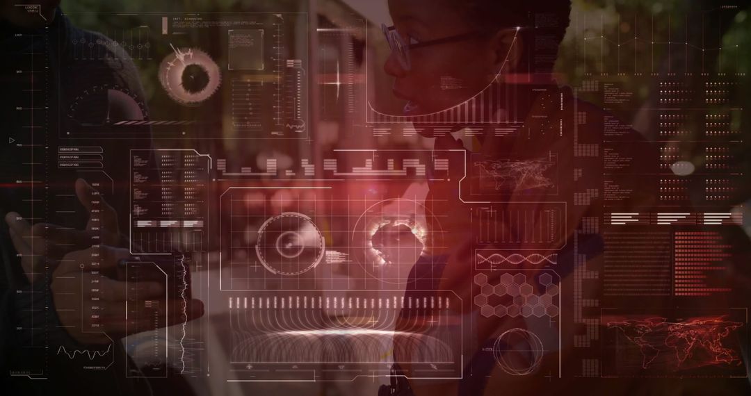 Futuristic Interface Concept with Professional Collaboration