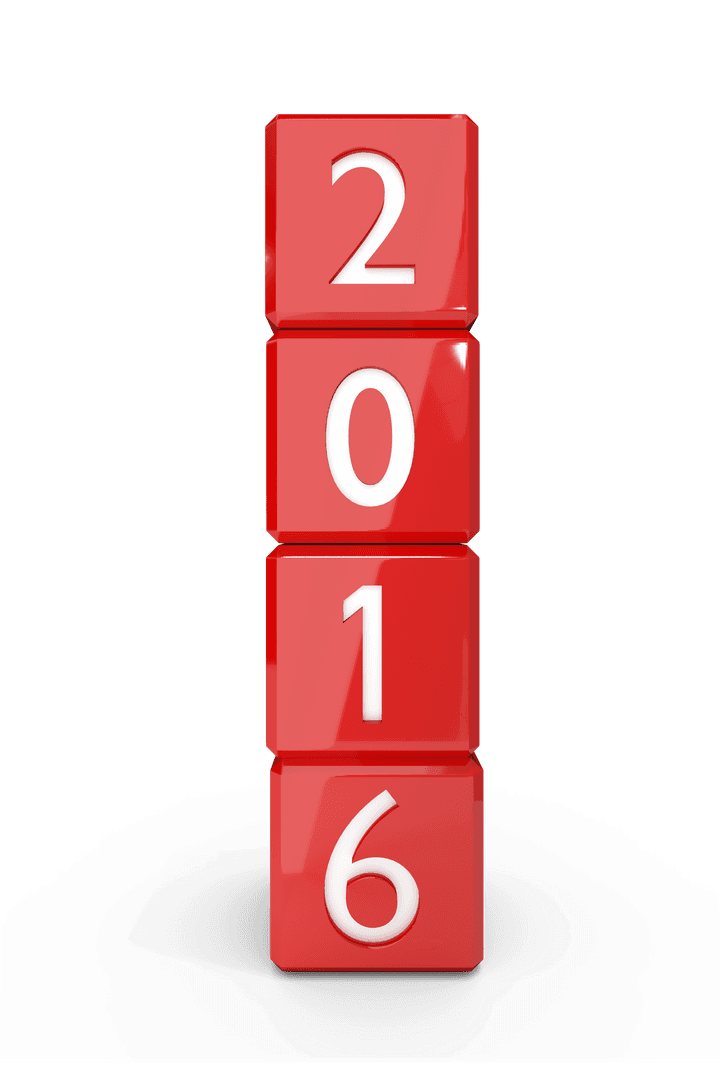 Red Bricks 2016 on Transparent Background