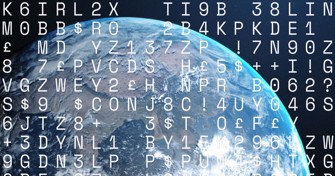 Global Data Streams and Digital Connectivity Over Earth