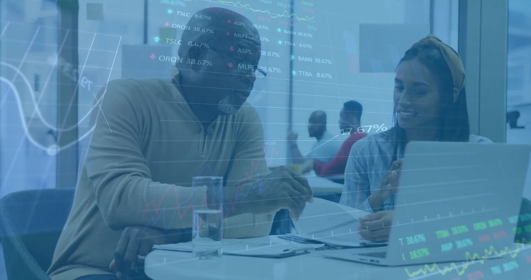 Financial Analysis Concept with Diverse Business Team Collaborating