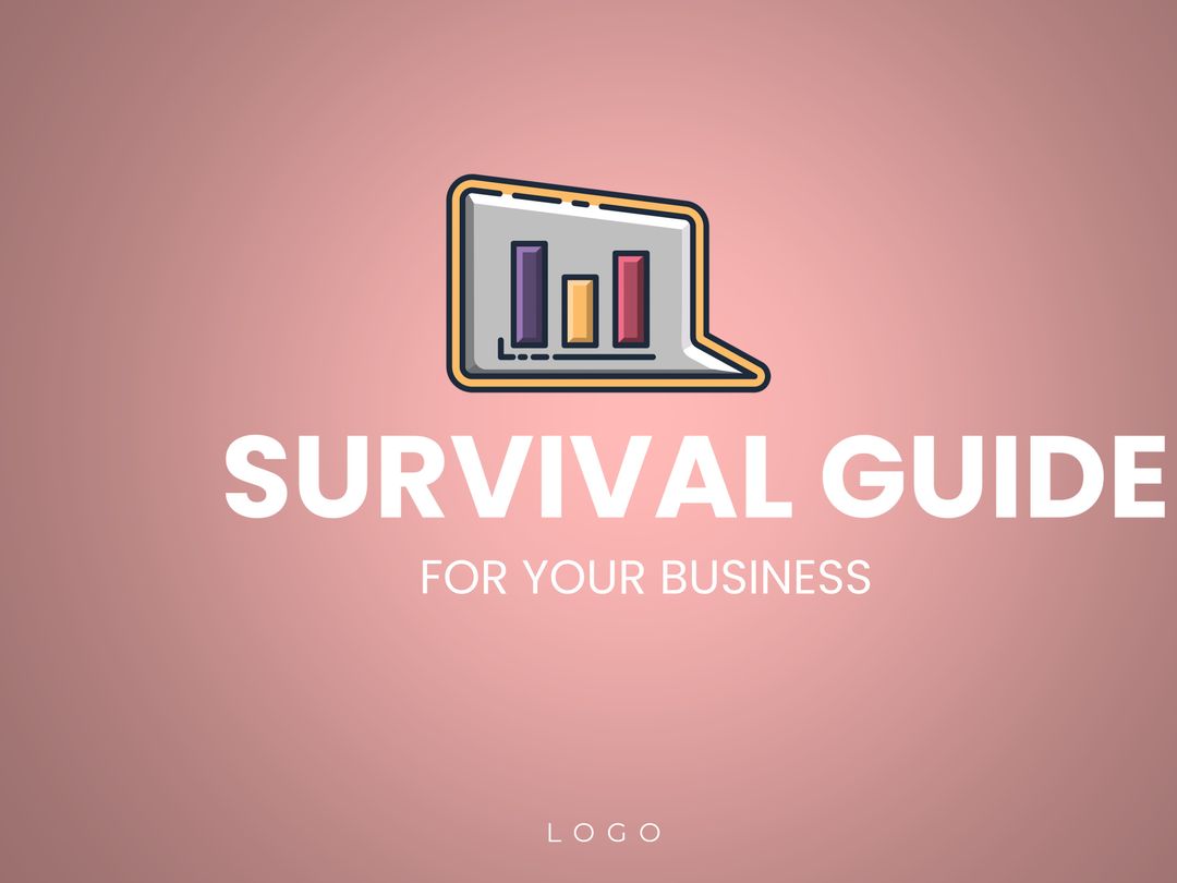 Business Survival Guide with Growth Chart Concept