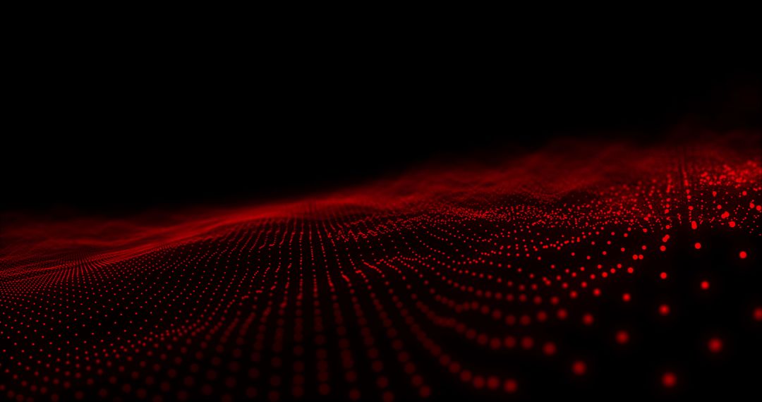 Red Dots Mesh on Black Background: Abstract Digital Hypnotic Motion - Free Images, Stock Photos and Pictures on Pikwizard.com