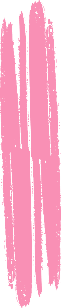 Expressive Pink Brush Stroke on Transparent Background