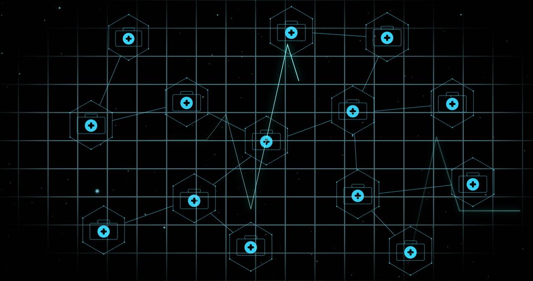 Digital Medical Interface with Cardiograph Grid