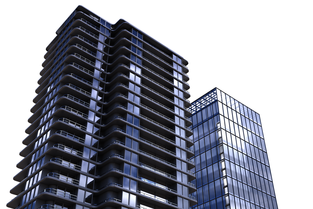 Transparent High-Rise Buildings Architecture with Modern Design - Download Free Stock Images Pikwizard.com