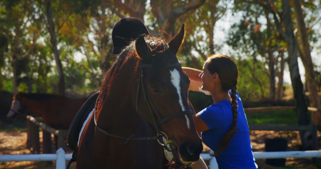 Horse Riding Instructor Teaching Young Equestrian - Free Images, Stock Photos and Pictures on Pikwizard.com