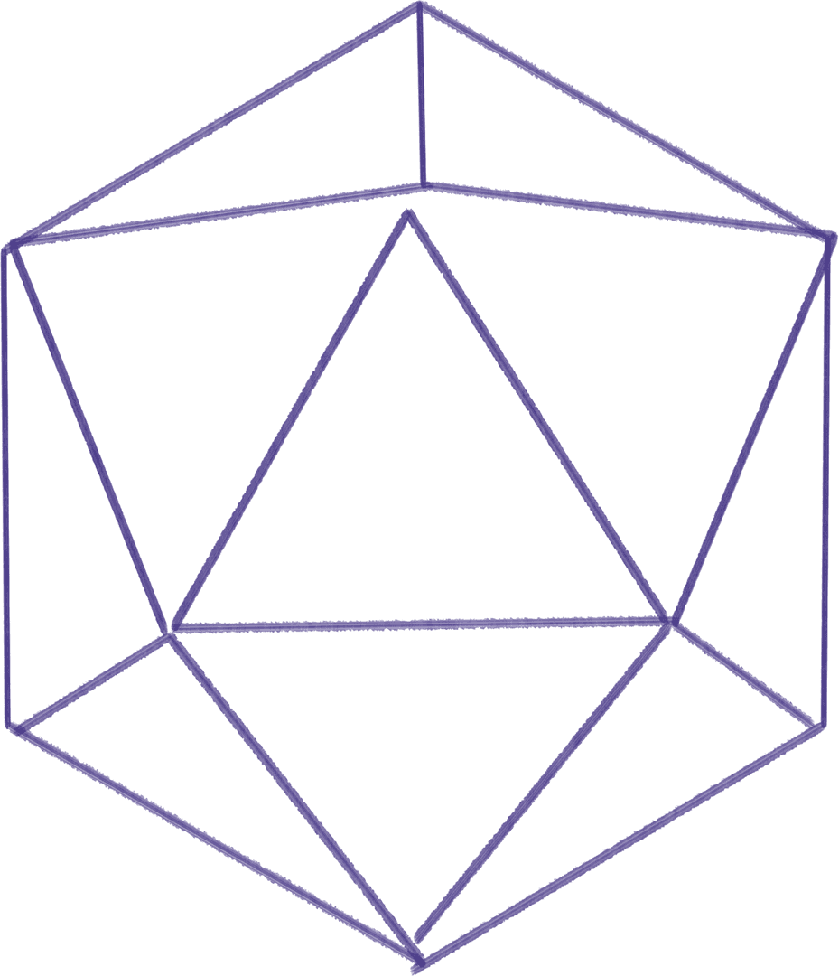 Geometric Blue Lines on Transparent Background Concept