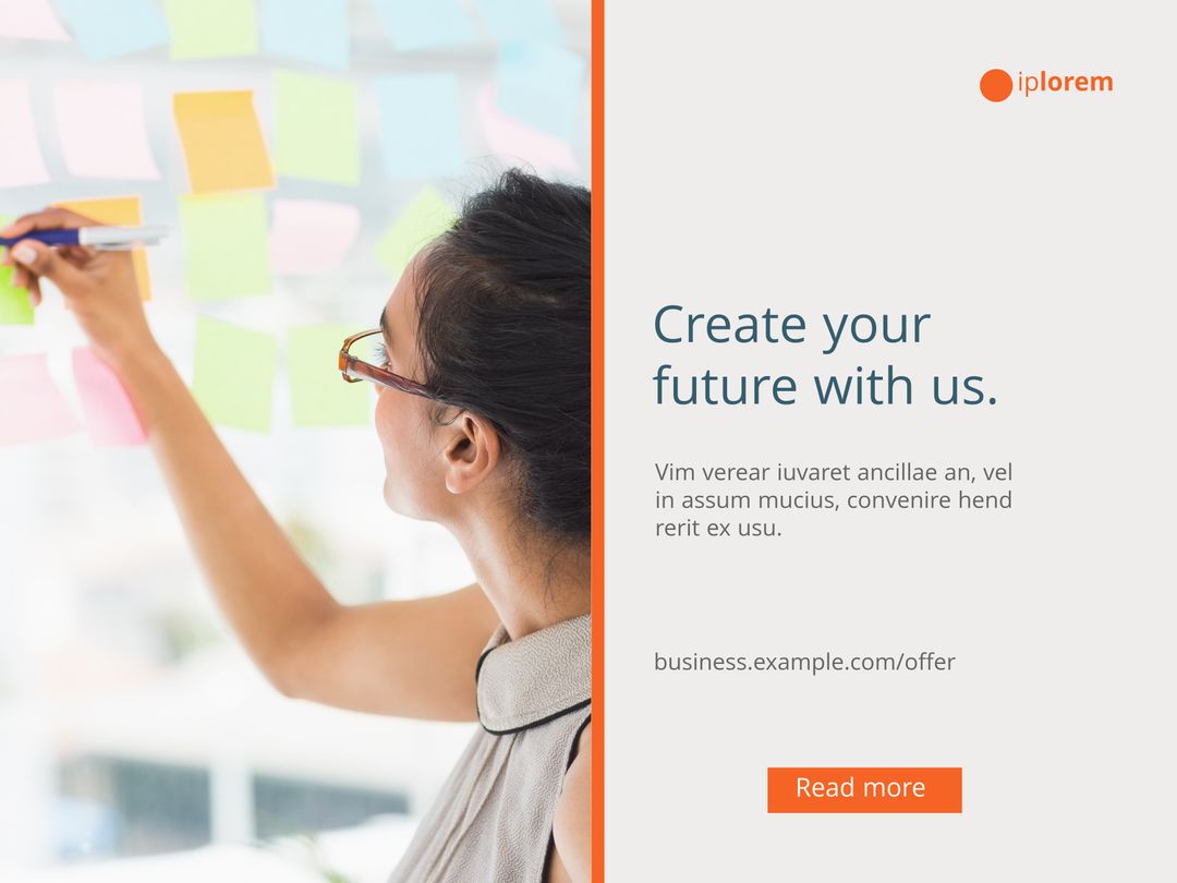 Creative Professional Placing Sticky Notes for Strategic Planning