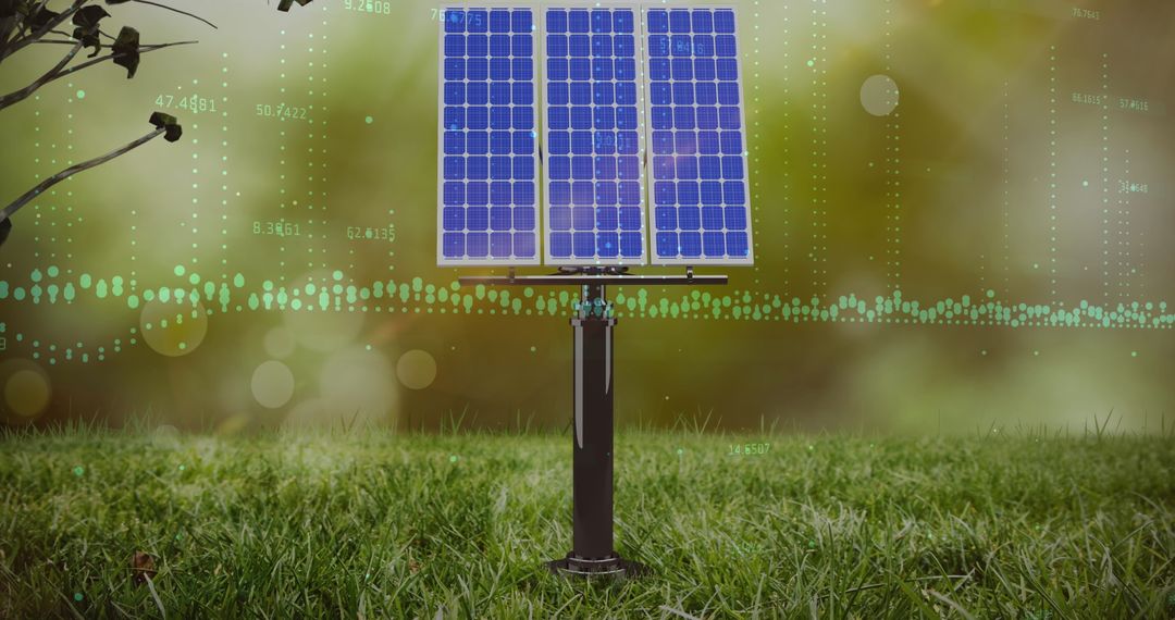 Solar Panels in a Green Environment Embracing Technology