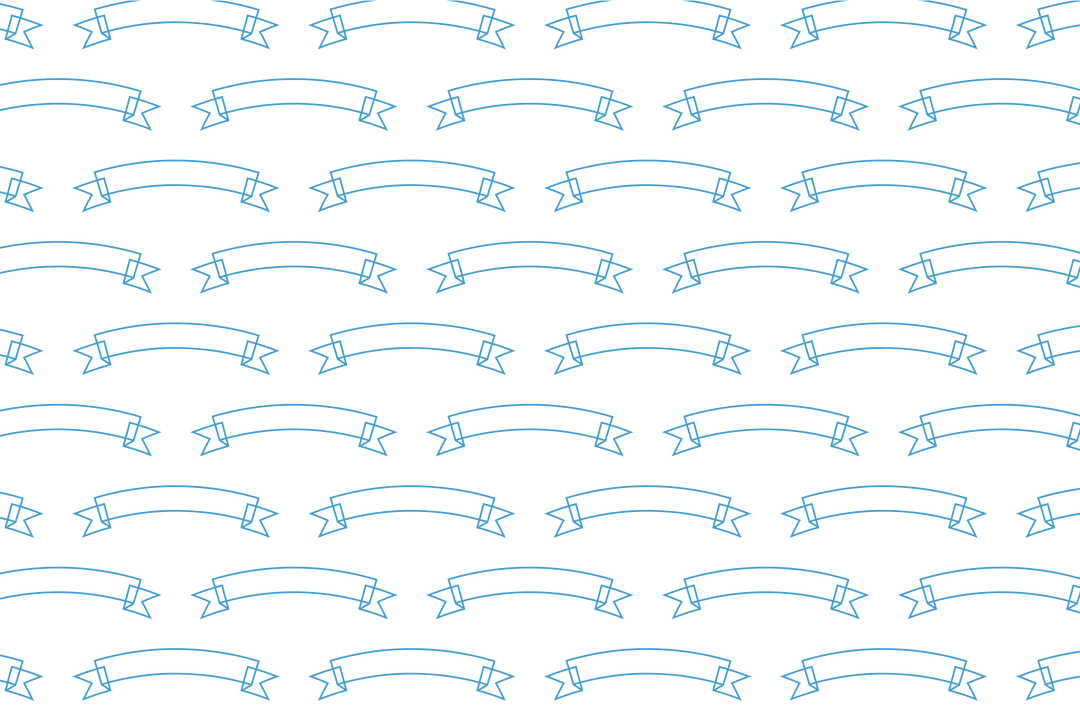 Repeating Blue Banners on Transparent Background Seamless Design