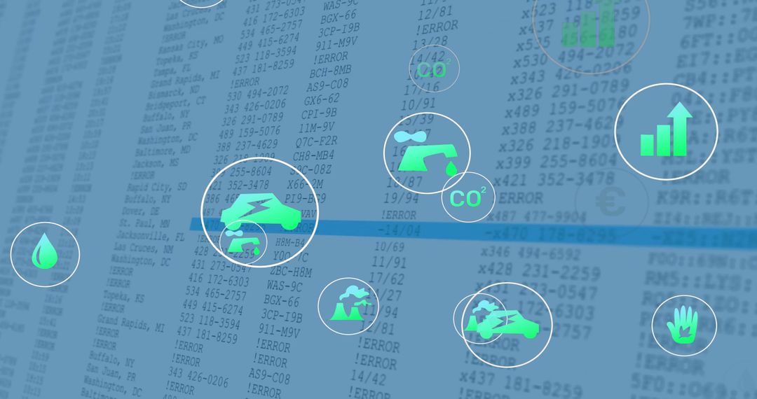 Electric Car Data Visualization on Digital Dashboard with Error Codes
