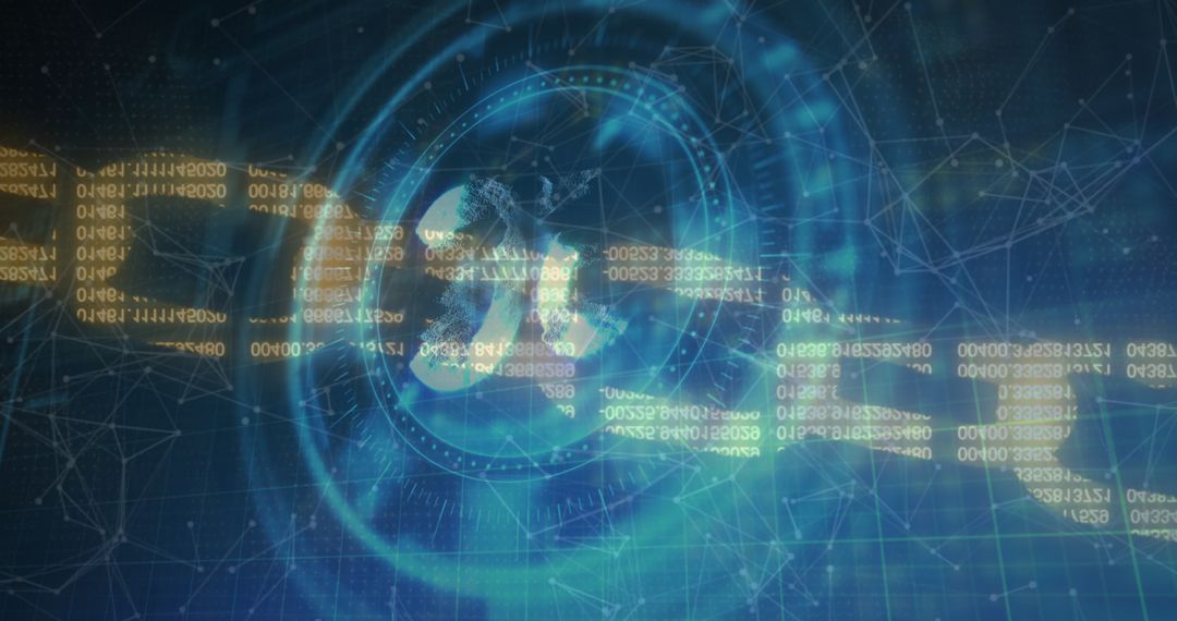 5G Technology and Data Security Concept with Network Connections