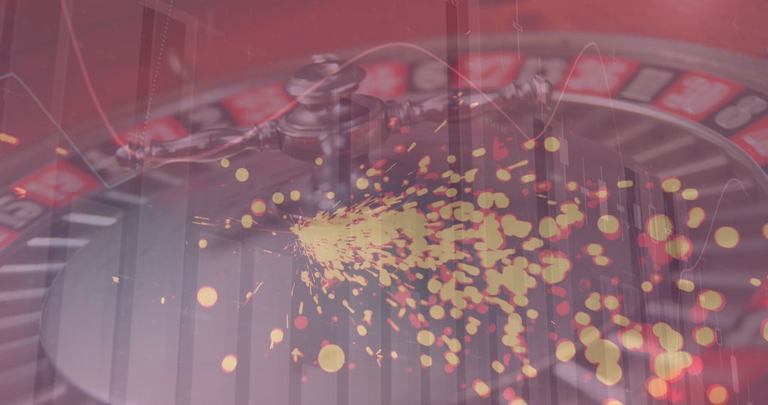 Roulette Wheel and Interactive Financial Data Overlay