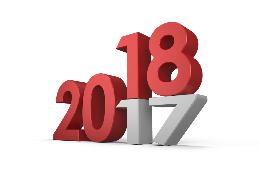 Bold New Year 2018 Transition on Transparent Background - Download Free Stock Images Pikwizard.com