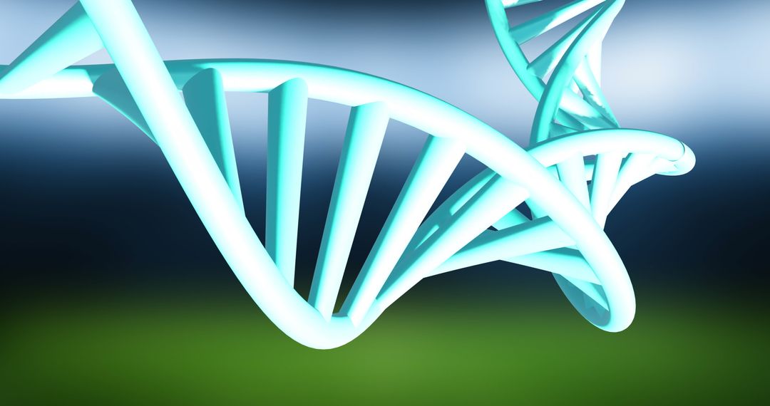 DNA Helix in Abstract Science Design with Vibrant Hues