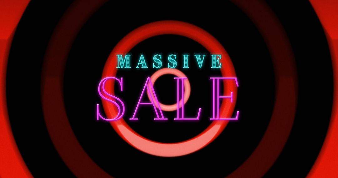 Vibrant Massive Sale Concept with Colorful Circles