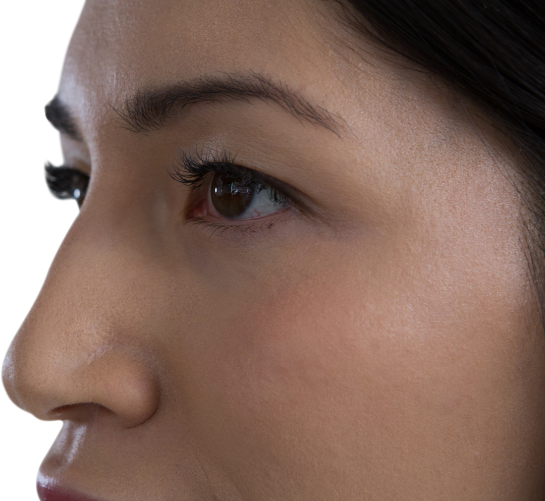 Close-up of Transparent Young Woman's Face - Download Free Stock Images Pikwizard.com