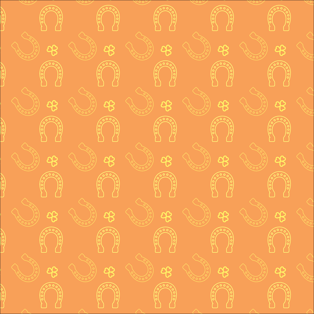 Seamless Horseshoe Pattern on Transparent Background for Lucky Designs