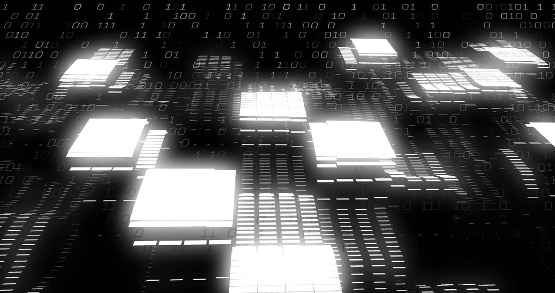Digital Data Processing with Binary Code - Free Images, Stock Photos and Pictures on Pikwizard.com