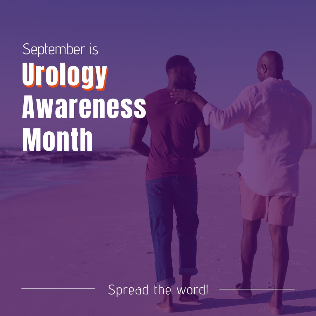 Father and Son Strolling for Urology Awareness