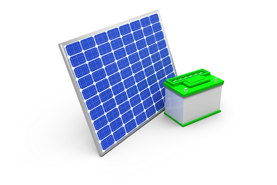 3D Illustration of Transparent Solar Panel with Green Energy Battery - Download Free Stock Images Pikwizard.com