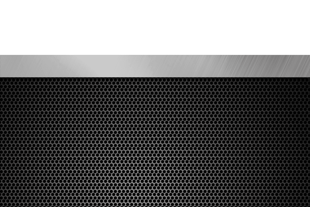 Transparent Metal Grid with Brushed Steel Border