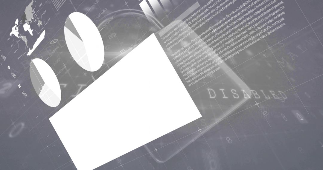 Abstract Futuristic Digital Data Visualization Concept