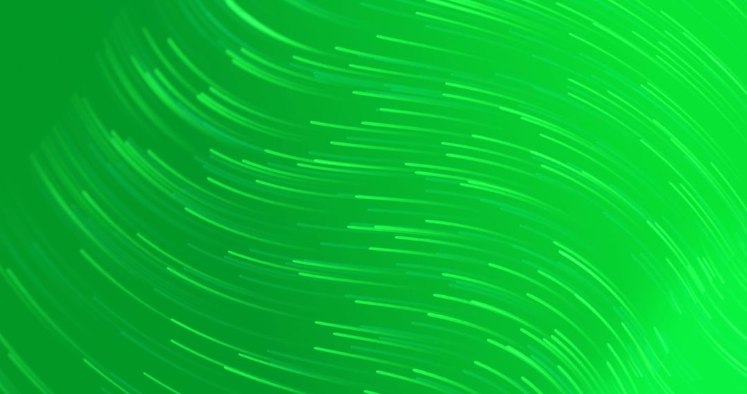 Vibrant Green Background with Dynamic Swirling Lines