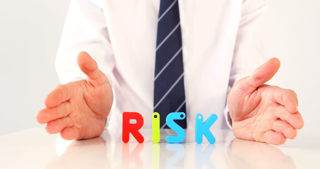 Business Concept of Risk Management with Colorful Letters