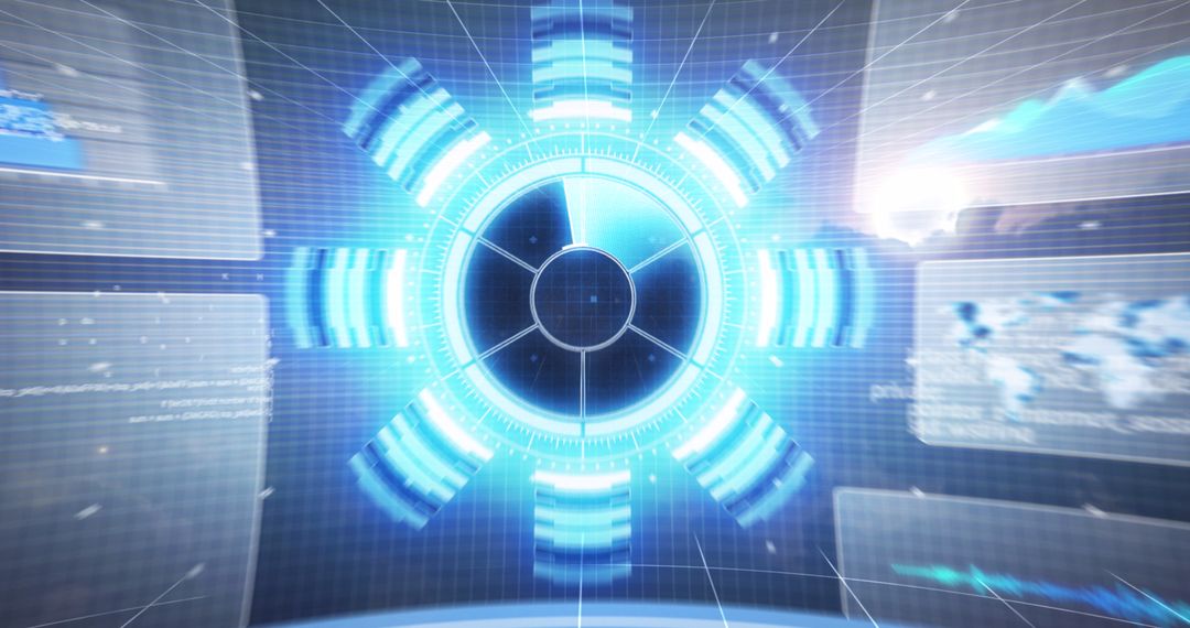 Futuristic Data Analysis Interface in Technology Concept