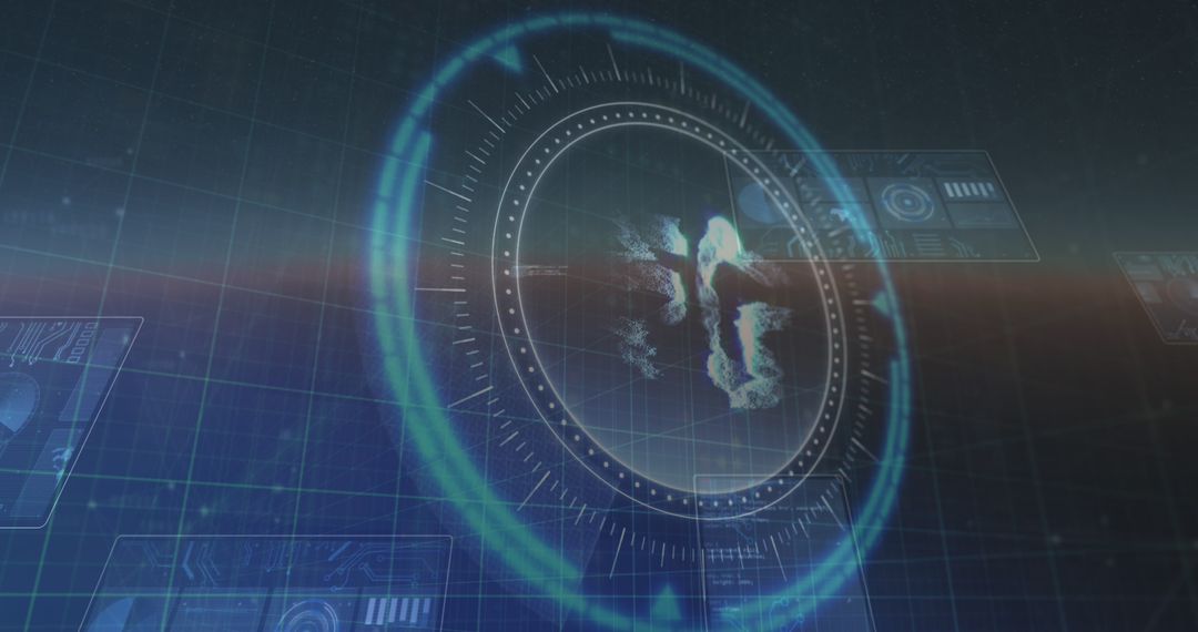 futuristic data processing in digital interface - Free Images, Stock Photos and Pictures on Pikwizard.com