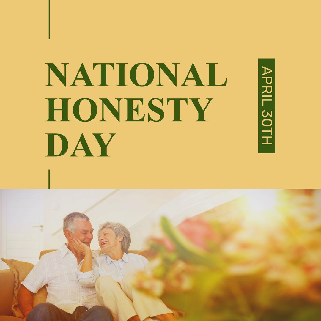 Elderly Couple Celebrating National Honesty Day at Home