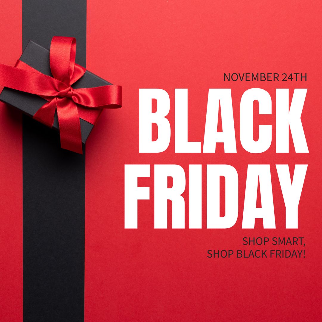 Black Friday Sale Promotion with Gift and Announcement