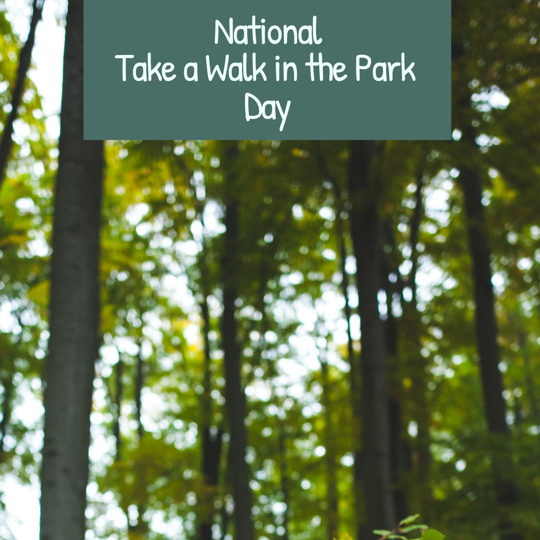 Celebrating National Take a Walk in the Park Day in Lush Green Forest