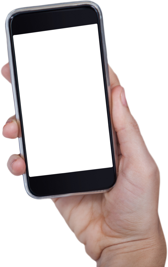 Close-Up of Hand Holding Smartphone with Transparent Background - Download Free Stock Images Pikwizard.com