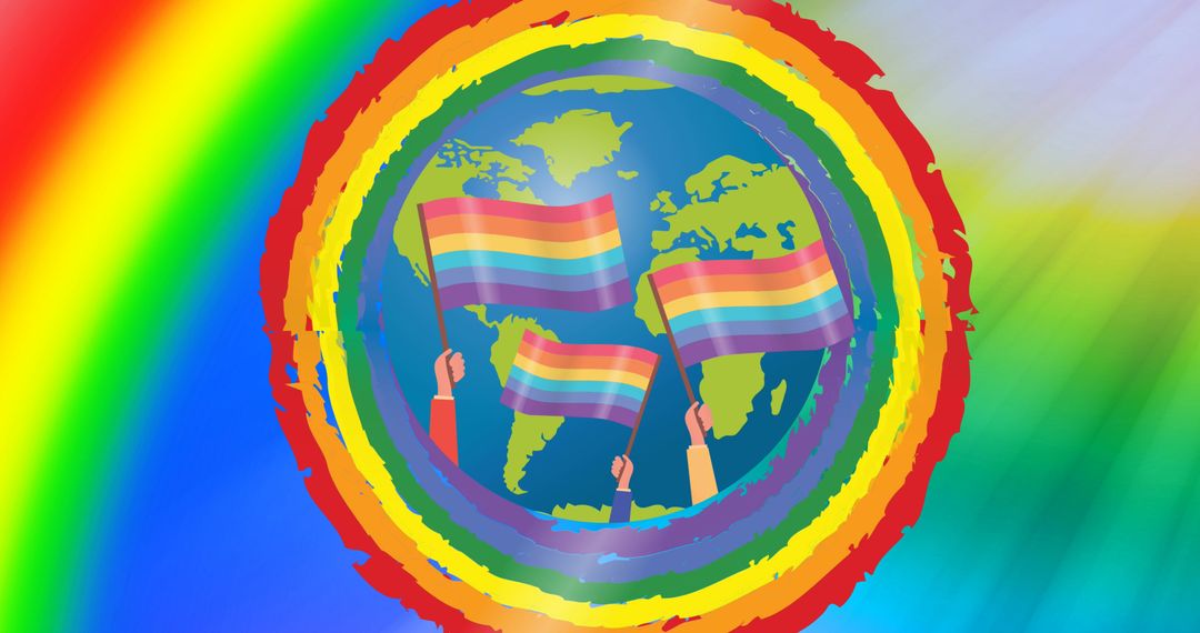 Celebrating Equality with Rainbow Flags Around the Globe