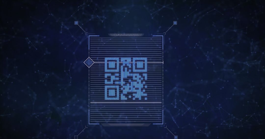 Digital QR Code with Network Connections in Cyber Space