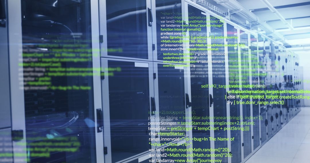 Data Processing in Modern Computer Server Room