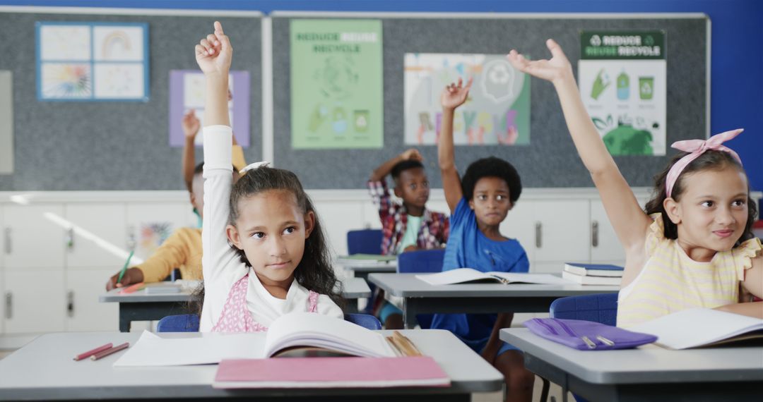 Students Participating in Class Discussion Raising Hands - Free Images, Stock Photos and Pictures on Pikwizard.com