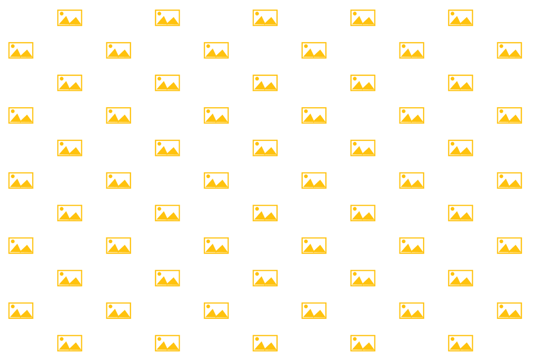 Yellow Post Cards Seamless Pattern on Transparent Background